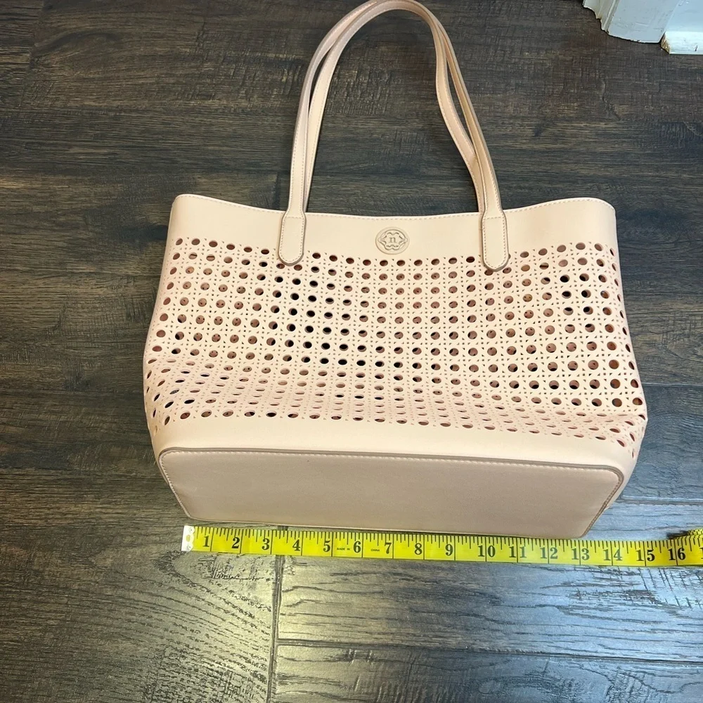 Nanette Lepore Pink Vegan Leather Tote And “Surf Spray Shoulder Bag 2 Piece Set